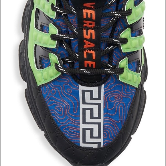 Versace - Trigreca Monogram Sneaker 42 (9) Green Multi - Picture 6 of 13